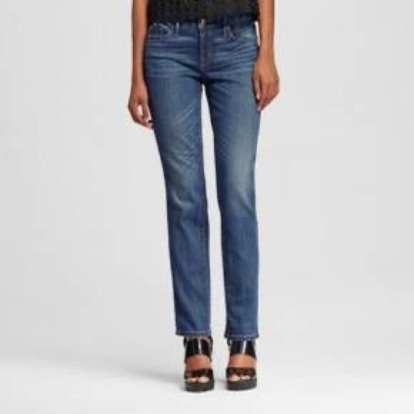 Mossimo Mid-Rise Medium Wash Jeans - Picture 1 of 7